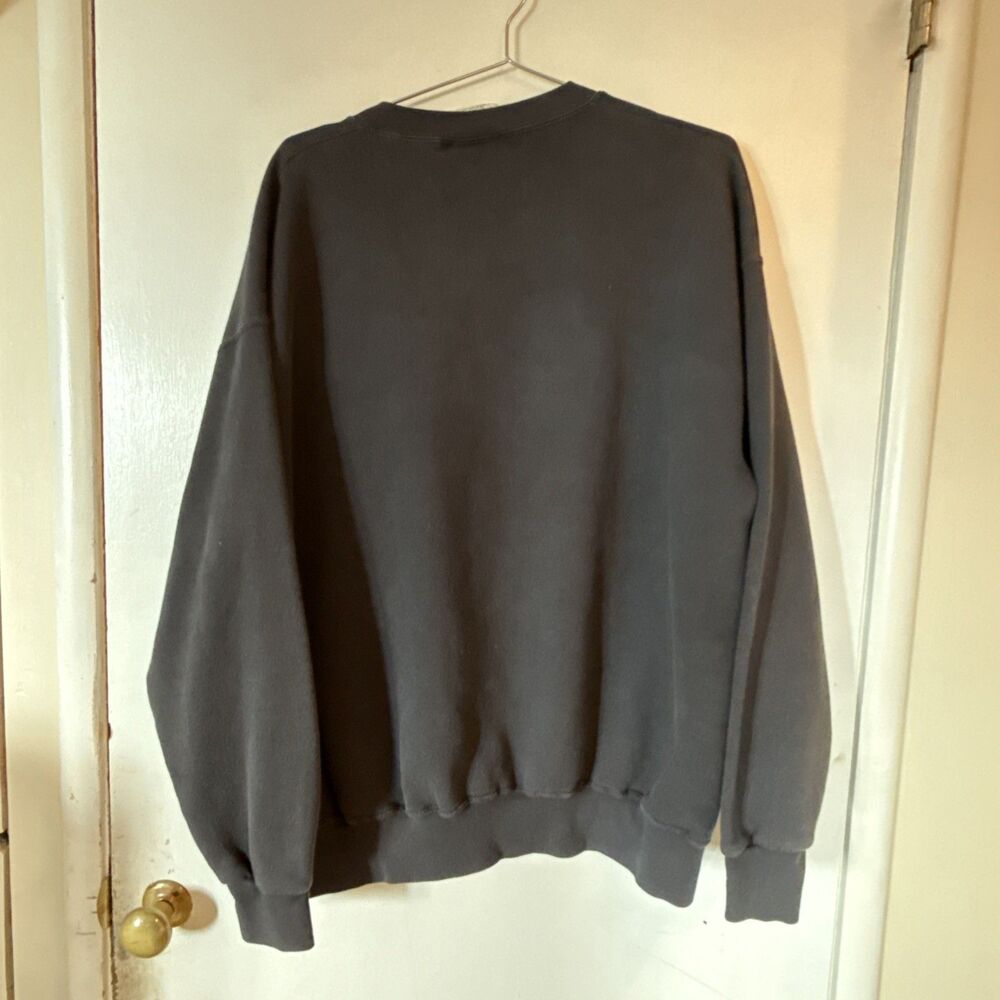 Vintage 90s MLB Oakland Athletics Lee Sport Black Sweatshirt | Men's XL - Picture 5 of 8
